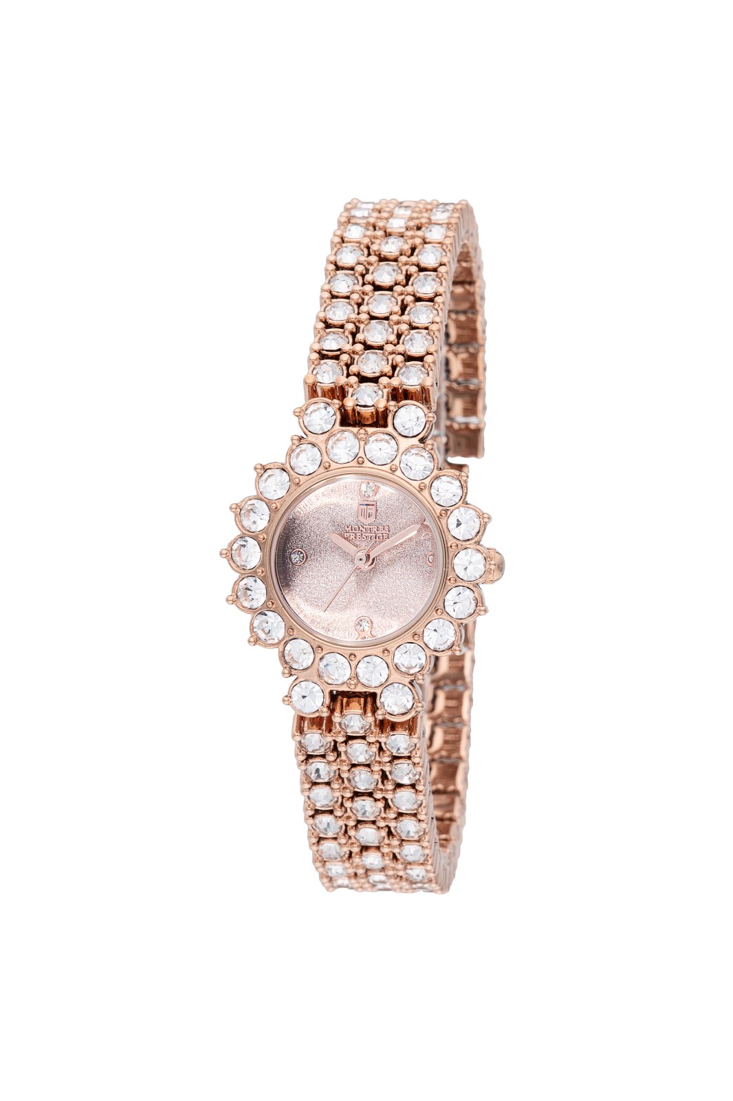 Montres Prestige Classic MPW-0226 Zegarek damski - Mechanizm kwarcowy - Metal z różowo-złotą tarczą - 26 mm