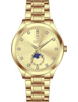 Montres Prestige Classic MPW-0363 Reloj de hombre - Movimiento de cuarzo - Metal con esfera dorada - 42 mm