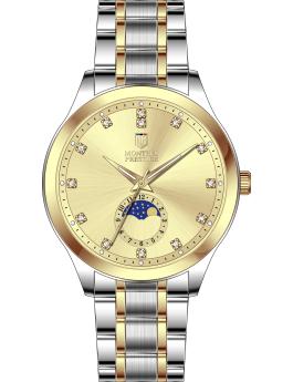 Montres Prestige Classic MPW-0367 Reloj de hombre - Movimiento de cuarzo - Metal con esfera dorada - 42 mm