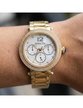 Invicta Bolt 50396 Reloj de mujer - Movimiento de cuarzo - Acero inoxidable con esfera blanca - 37 mm
