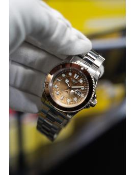 Invicta Pro Diver 50901 Miesten Kello - Kvartsikoneisto - Ruostumaton Teräs ruskealla taululla - 42 mm