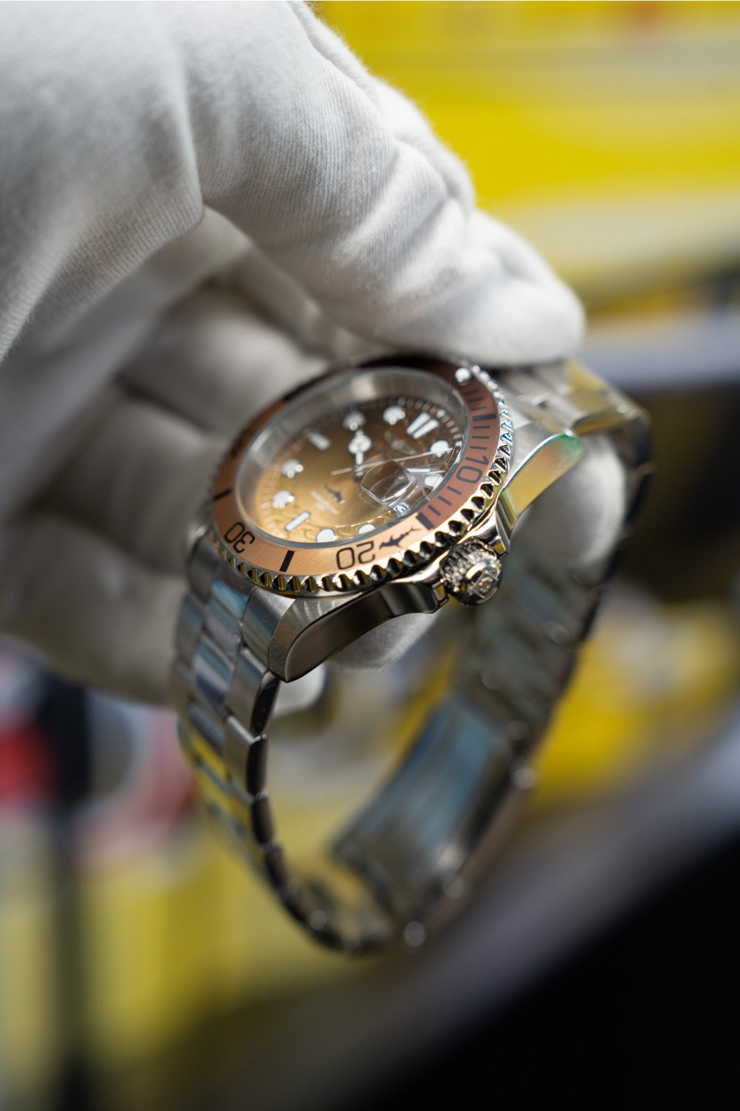 Invicta Pro Diver 50901 Miesten Kello - Kvartsikoneisto - Ruostumaton Teräs ruskealla taululla - 42 mm