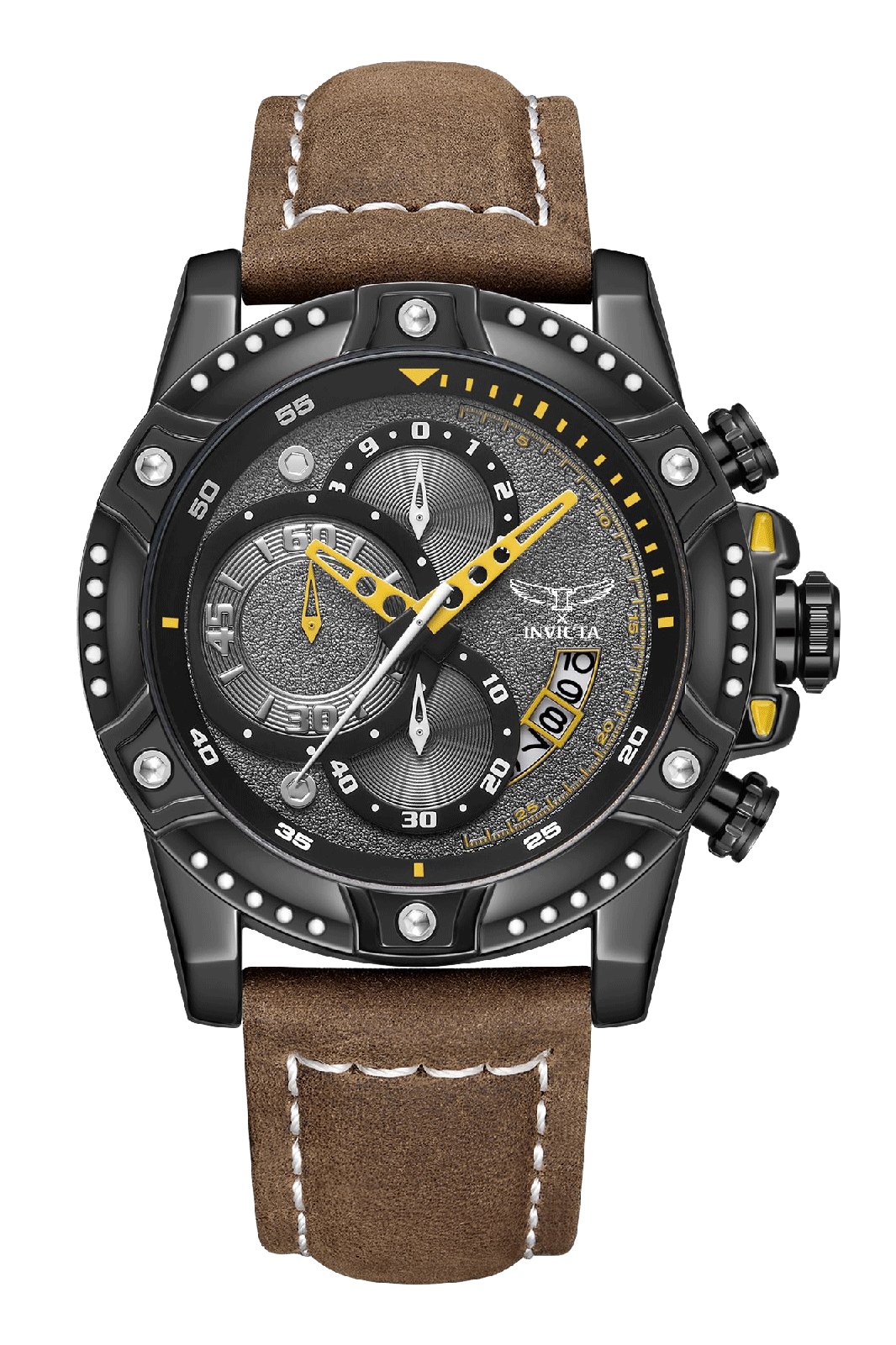 Invicta S1 Rally 69847 Reloj de Hombre - Movimiento de Cuarzo - Metal con Esfera Negra - 50 mm