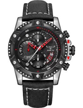 Invicta S1 Rally 69848 Pánské hodinky - Quartzový strojek - Kov s černým ciferníkem - 50 mm