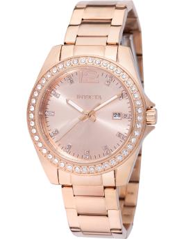 Invicta Angel 49845 Reloj de mujer - Movimiento de cuarzo - Acero inoxidable con esfera color oro rosa - 38 mm