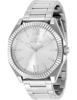 Invicta Speedway 50373 Reloj de hombre - Movimiento de cuarzo - Acero inoxidable con esfera plateada - 42 mm