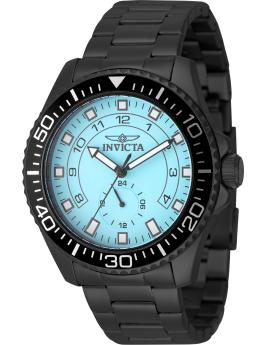Invicta Pro Diver 50566 Reloj para hombre - Movimiento de cuarzo - Acero inoxidable con esfera azul - 44 mm