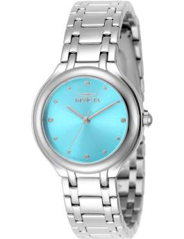 Invicta Wildflower 50608 Reloj para mujer - Movimiento de cuarzo - Acero inoxidable con esfera azul - 32 mm