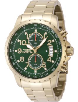 Invicta Specialty 69793 Reloj para hombre - Movimiento de cuarzo - Acero con esfera verde - 47 mm