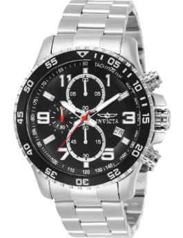Invicta Specialty 69804 Reloj para Hombre - Movimiento de Cuarzo - Acero con Esfera Negra - 45 mm
