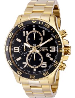 Invicta Specialty 69816 Reloj para Hombre - Movimiento de Cuarzo - Acero con Esfera Negra - 45 mm