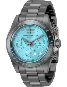 Invicta Speedway 50820 Reloj para hombre - Movimiento de cuarzo - Acero inoxidable con esfera azul - 39 mm