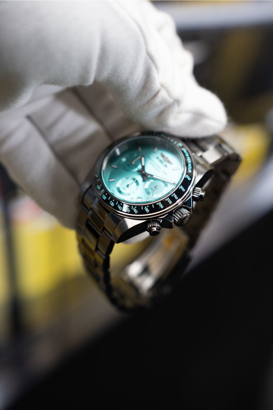 Invicta Speedway 50820 Moška ura - Quartz mehanizem - Nerjaveče jeklo z modrim številčnico - 39 mm