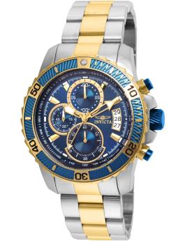 Invicta Pro Diver - SCUBA 22415 Men's Watch - Quartz Movement - Stainless Steel with Blue Dial - 45 mm