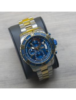 Invicta Pro Diver - SCUBA 22415 Men's Watch - Quartz Movement - Stainless Steel with Blue Dial - 45 mm