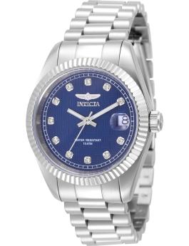 Invicta Specialty 51036 Reloj de mujer - Movimiento de cuarzo - Acero inoxidable con esfera azul - 36 mm