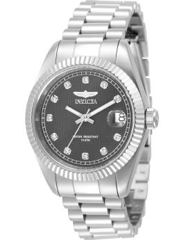 Invicta Specialty 51039 Reloj de mujer - Movimiento de cuarzo - Acero inoxidable con esfera gris - 36 mm