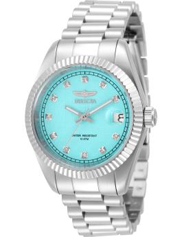 Invicta Specialty 51040 Reloj de mujer - Movimiento de cuarzo - Acero inoxidable con esfera azul - 36 mm