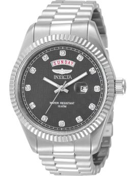 Invicta Specialty 51047 Reloj para hombre - Movimiento de cuarzo - Acero inoxidable con esfera gris - 43 mm