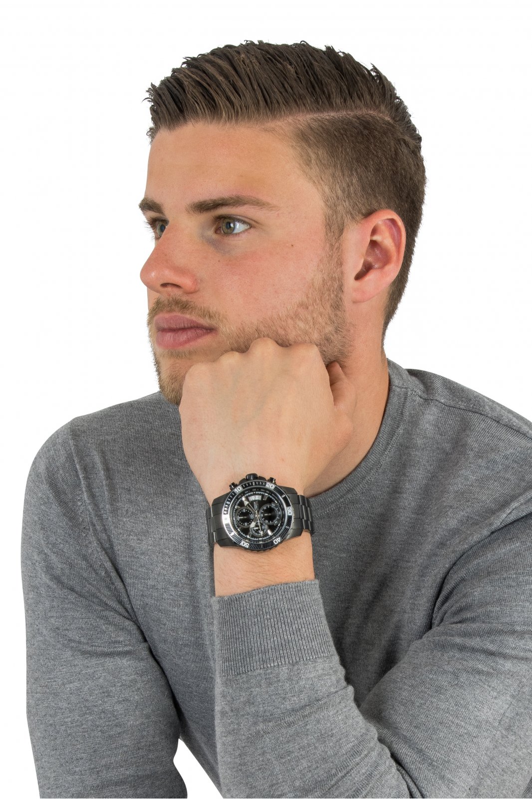 Invicta Pro Diver - SCUBA 22417 Reloj de Hombre - Movimiento de Cuarzo - Acero Inoxidable con Esfera Negra - 45 mm