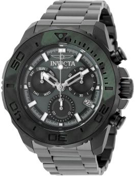 Invicta Carbon Hawk 51080 Reloj para hombre - Movimiento de cuarzo - Acero inoxidable con esfera verde - 48 mm