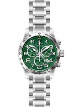 Invicta Jason Taylor 51261 Reloj de hombre - Movimiento de cuarzo - Acero inoxidable con esfera verde - 48 mm