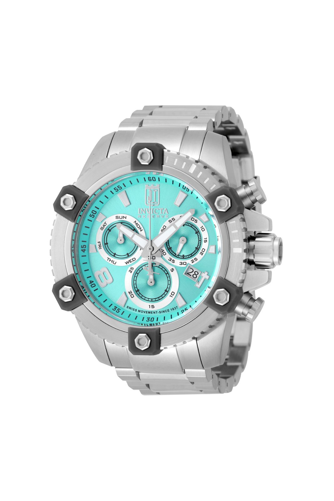 Invicta Jason Taylor 51272 Reloj de hombre - Movimiento de cuarzo - Acero inoxidable con esfera azul - 50 mm