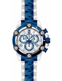 Invicta Jason Taylor 51273 Reloj de hombre - Movimiento de cuarzo - Acero inoxidable con esfera plateada - 50 mm