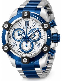 Invicta Jason Taylor 51273 Reloj de hombre - Movimiento de cuarzo - Acero inoxidable con esfera plateada - 50 mm