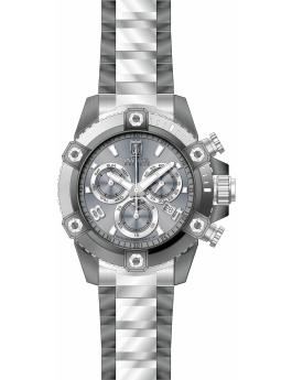 Invicta Jason Taylor 51274 Reloj de hombre - Movimiento de cuarzo - Acero inoxidable con esfera gris - 50 mm
