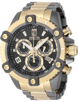 Invicta Jason Taylor 51276 Reloj de hombre - Movimiento de cuarzo - Acero inoxidable con esfera negra - 50 mm