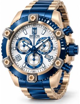 Invicta Jason Taylor 51280 Men's Watch - Quartz Movement - Stainless Steel with Silver Dial - 50 mm
