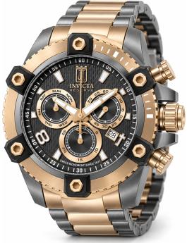 Invicta Jason Taylor 51282 Pánske hodinky - Quartz Strojček - Nerezová Oceľ so Sivým Ciferníkom - 50 mm