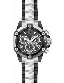 Invicta Jason Taylor 51284 Reloj de hombre - Movimiento de cuarzo - Acero inoxidable con esfera negra - 50 mm