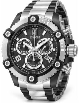 Invicta Jason Taylor 51284 Muški sat - Kvarcni mehanizam - Nehrđajući čelik s crnim brojčanikom - 50 mm
