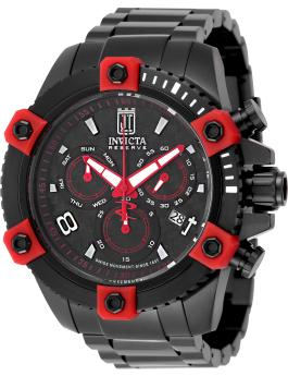 Invicta Jason Taylor 51293 Reloj de hombre - Movimiento de cuarzo - Acero inoxidable con esfera negra - 50 mm