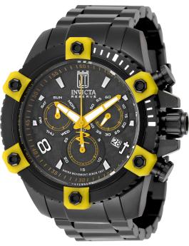 Invicta Jason Taylor 51294 Reloj de hombre - Movimiento de cuarzo - Acero inoxidable con esfera negra - 50 mm