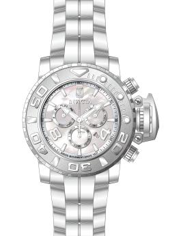 Invicta Jason Taylor 51316 Reloj de hombre - Movimiento de cuarzo - Acero inoxidable con esfera de nácar - 58 mm