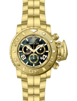 Invicta Jason Taylor 51318 Reloj de hombre - Movimiento de cuarzo - Acero inoxidable con esfera de nácar - 58 mm