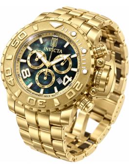 Invicta Jason Taylor 51318 Moška ura - Quartz mehanizem - Nerjaveče jeklo z bisernim številčnico - 58 mm
