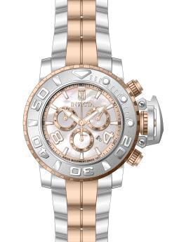 Invicta Jason Taylor 51320 Reloj para hombre - Movimiento de cuarzo - Acero inoxidable con esfera de nácar - 58 mm