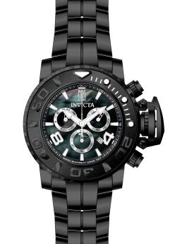 Invicta Jason Taylor 51321 Reloj para hombre - Movimiento de cuarzo - Acero inoxidable con esfera de nácar - 58 mm