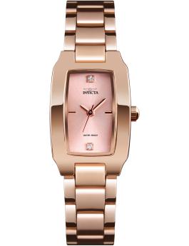 Invicta Wildflower 70234 Reloj de mujer - Movimiento de cuarzo - Metal con esfera rosada dorada - 22 mm