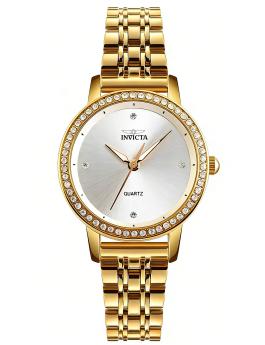 Invicta Celestial 70259 Reloj de mujer - Movimiento de cuarzo - Metal con esfera plateada - 31 mm