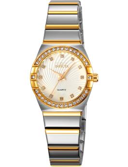 Invicta Angel 70266 Reloj de mujer - Movimiento de cuarzo - Metal con esfera dorada - 27,8 mm