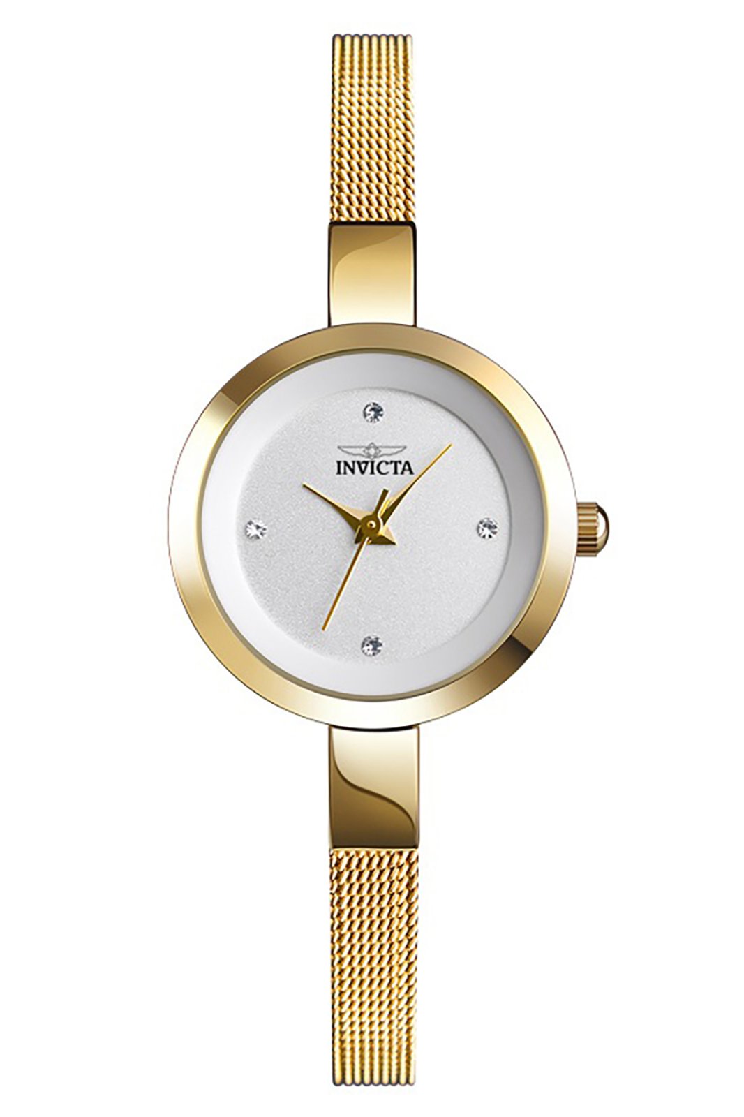 Invicta Angel 70293 Reloj de mujer - Movimiento de cuarzo - Metal con esfera blanca - 26 mm