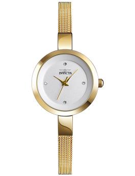 Invicta Angel 70293 Reloj de mujer - Movimiento de cuarzo - Metal con esfera blanca - 26 mm