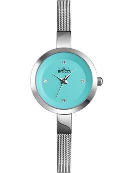 Invicta Angel 70296 Reloj de mujer - Movimiento de cuarzo - Metal con esfera azul - 26 mm