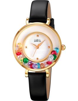 Invicta Celestial 70344 Reloj de mujer - Movimiento de cuarzo - Metal con esfera dorada - 33 mm