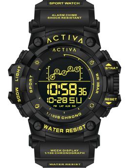 Activa Digital ACW8082-026 Men's Watch - Digital Movement - Abs with Black Dial - 50 mm